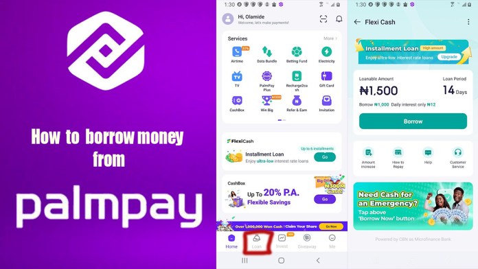 How to Borrow Money from PalmPay 