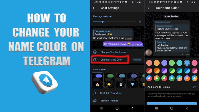 How to Change Your Name Color in Telegram 