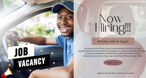 Driving Job Vacancies In Lagos