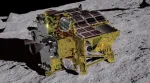 Artistic illustration of JAXA's SLIM lunar lander.