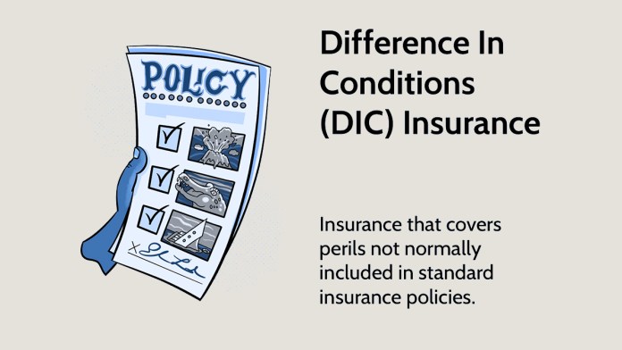 What is Difference in Conditions Insurance?