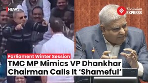 TMC MP Mimics RS Chairman Jagdeep Dhankhar In Parliament Protest, Rahul Gandhi Spotted Recording; VP Dhankhar Lashes Out