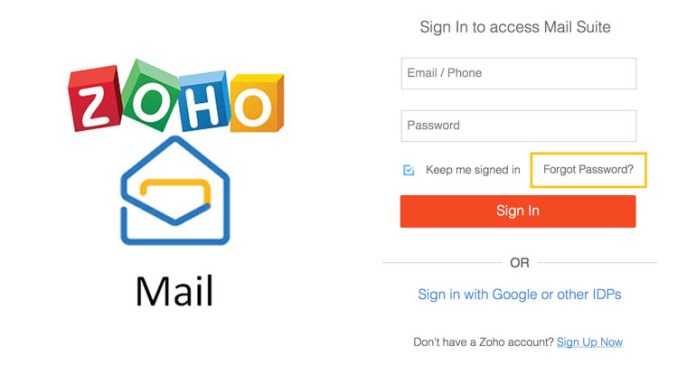 Zoho Mail Login - Sign in to Your Zoho Mail Account
